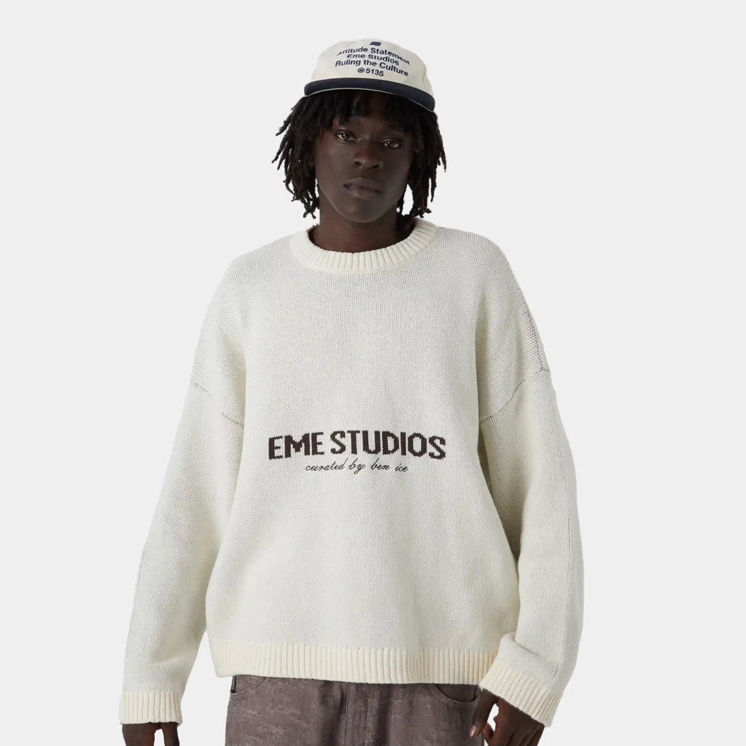 Master Off Sand Knit Sweater Knitwear eme
