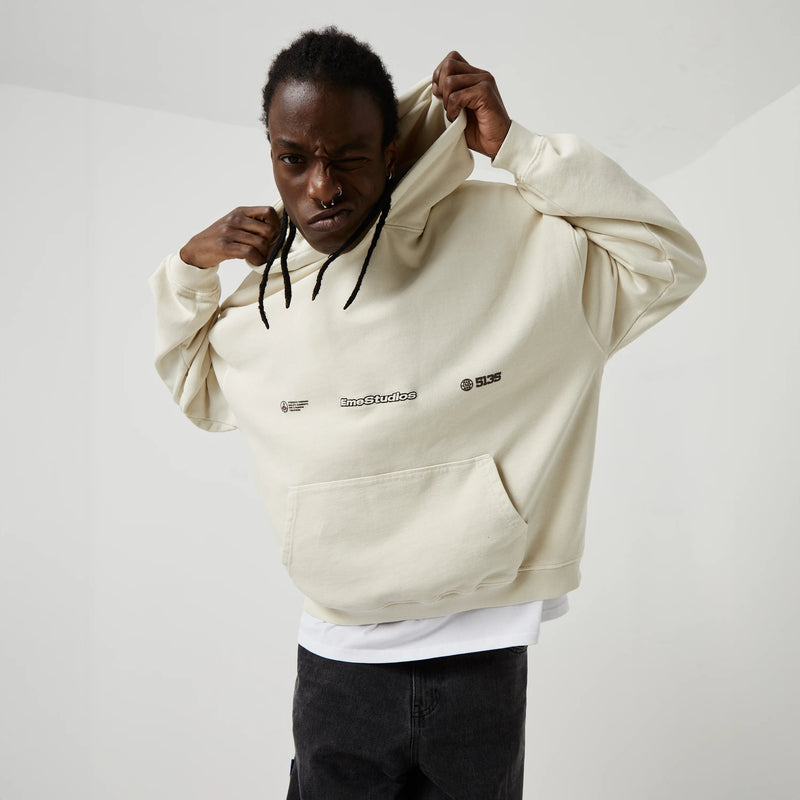Grin Off Sand Oversized Hoodie