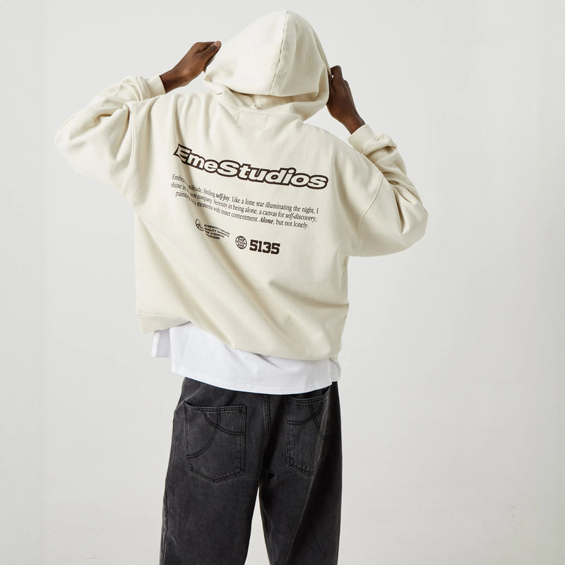 Grin Off Sand Oversized Hoodie