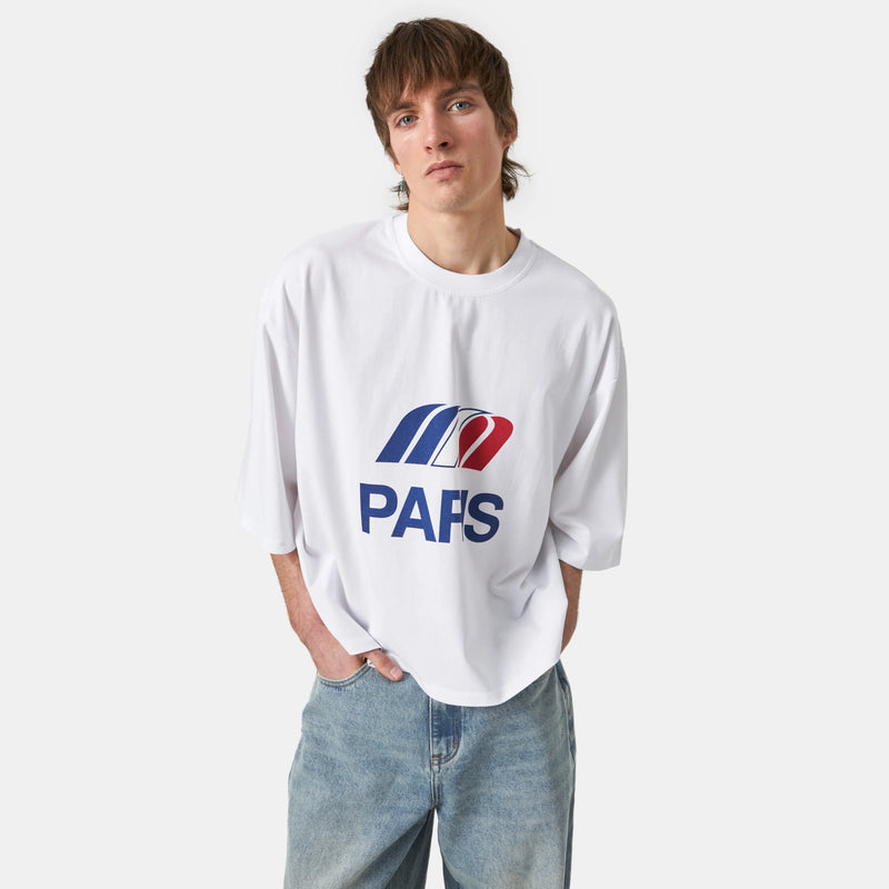Paris Pearl Cropped Boxy Tee