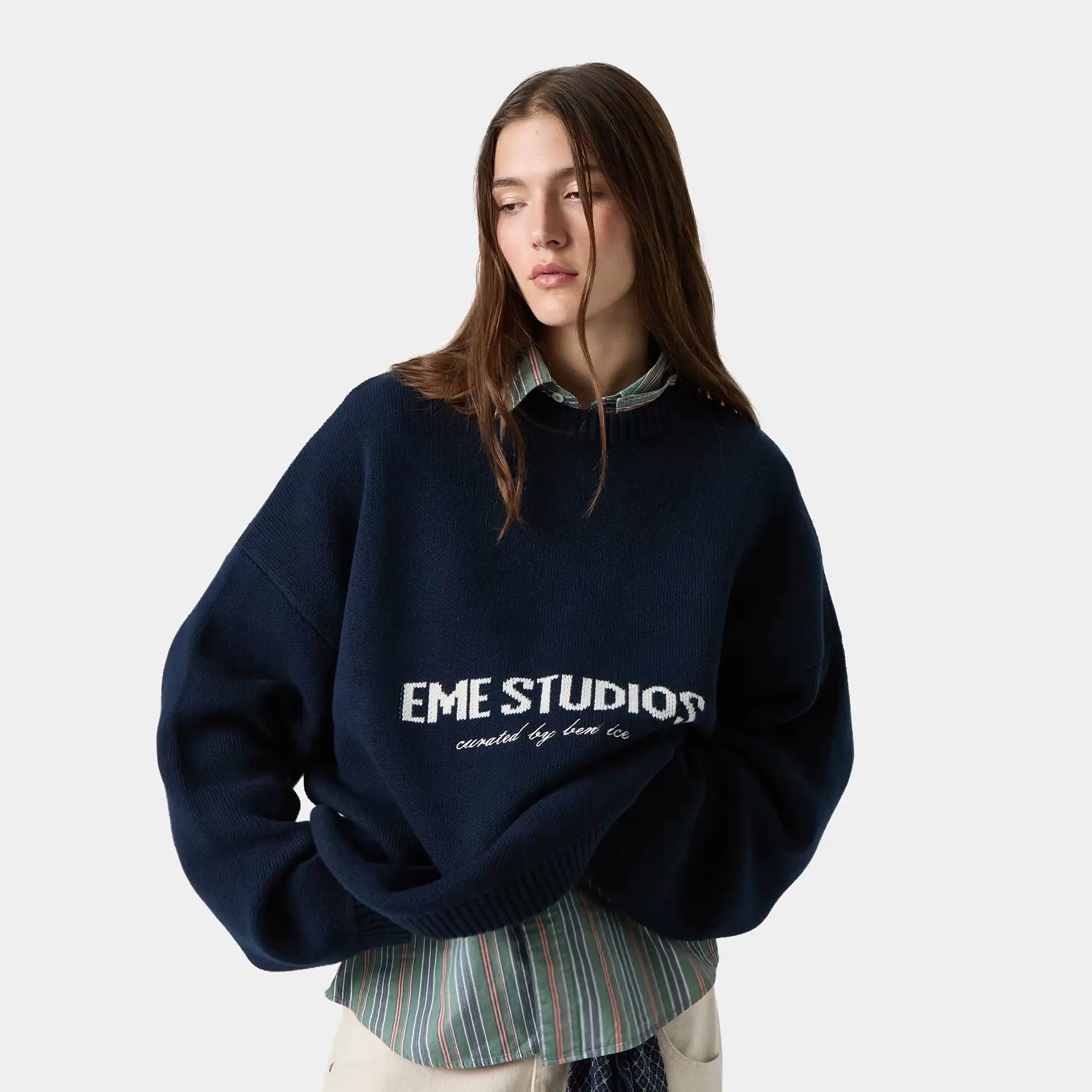 Master Navy Knit Sweater