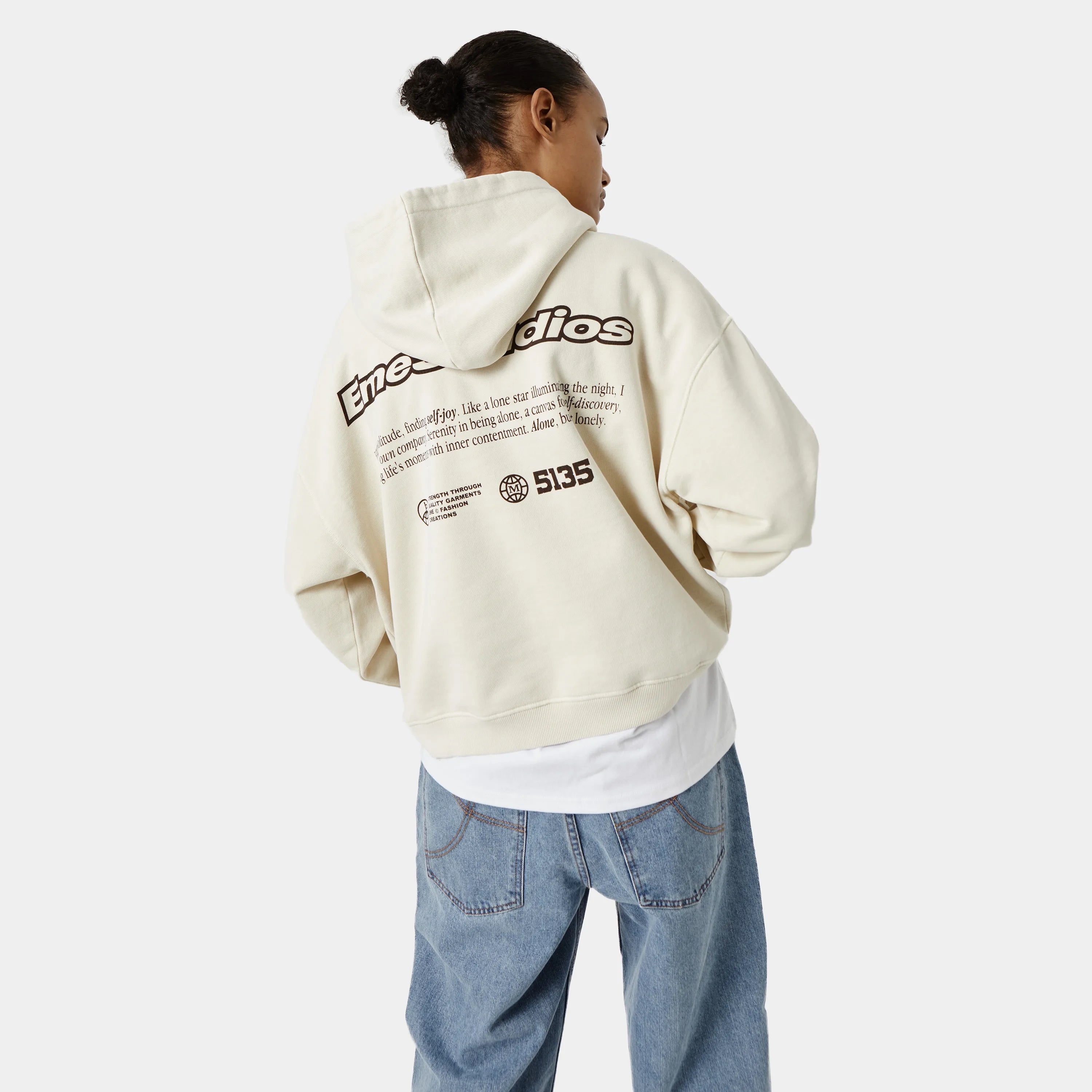 Grin Off Sand Oversized Hoodie Hoodie eme   