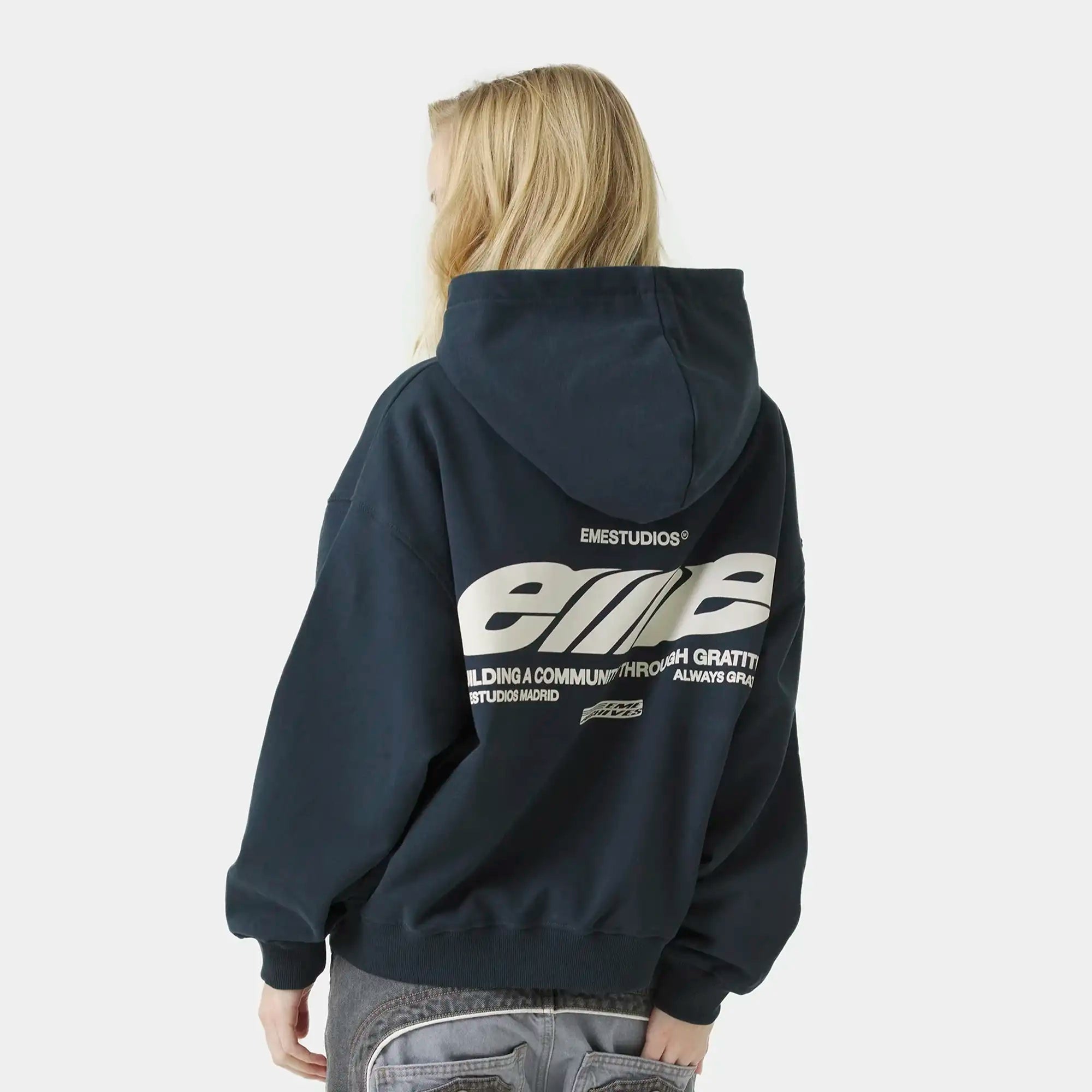 DNA Navy Oversized Hoodie