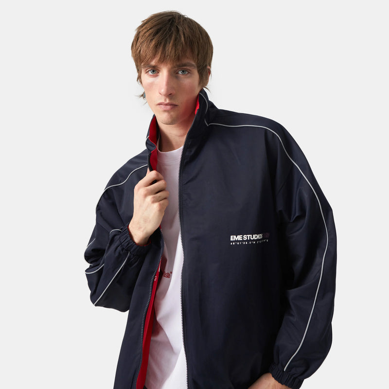 Prost Navy Berry Reversible Zip Jacket eme   