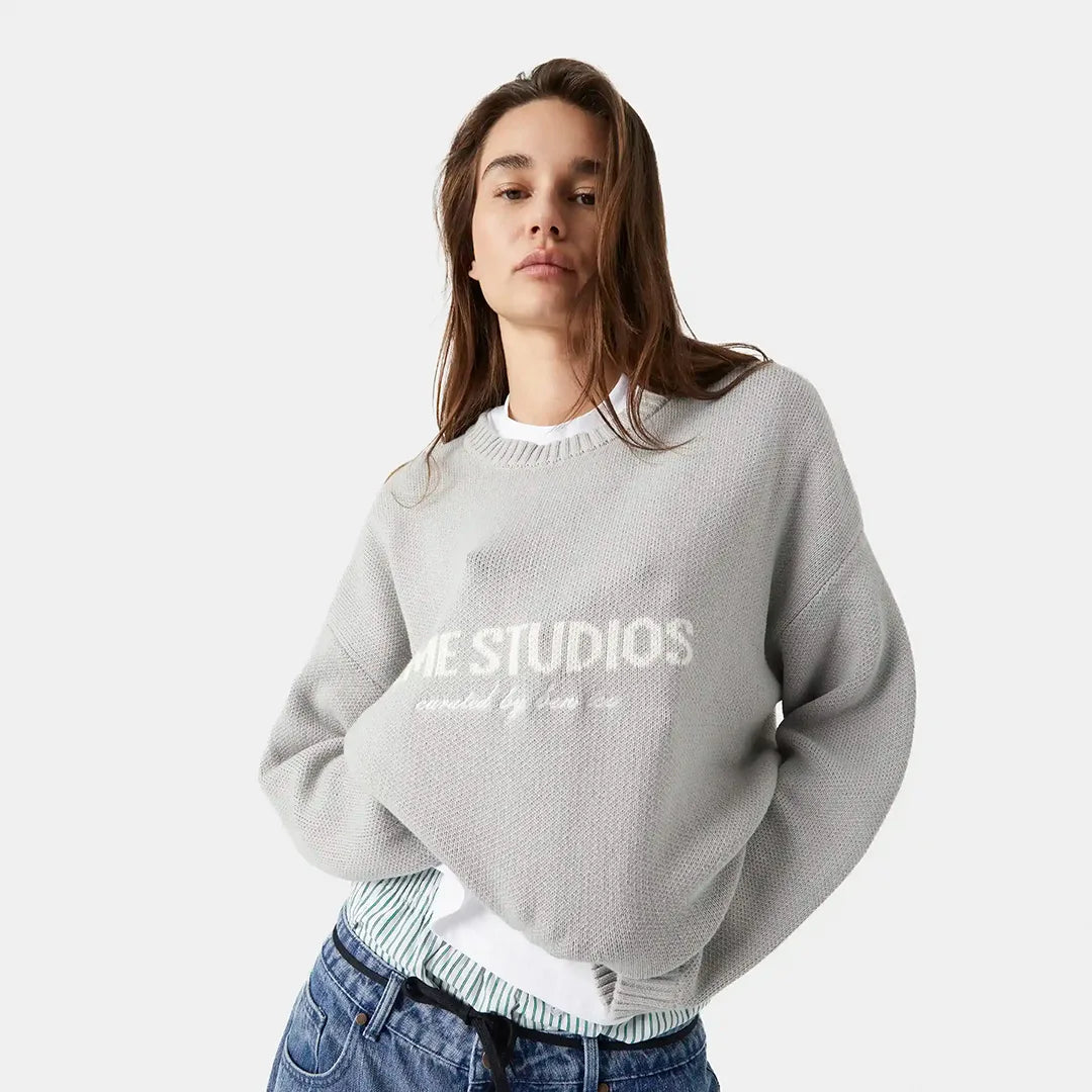 Master Muddy Brown Knit Sweater - Eme Studios Master Muddy Brown Knit Sweater - Eme Studios