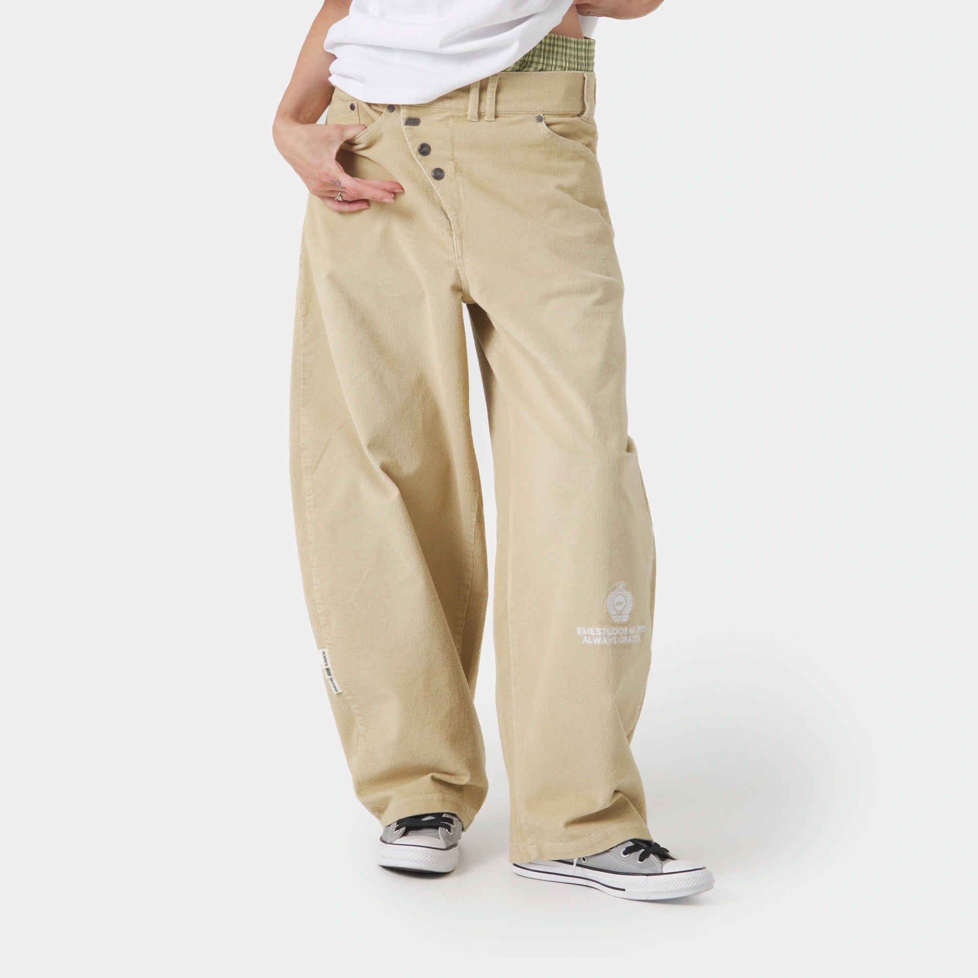 Chast Corduroy Off Sand CBB Pants Eme Studios