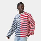 Roguish Navy Striped Long Sleeve T-shirts eme
