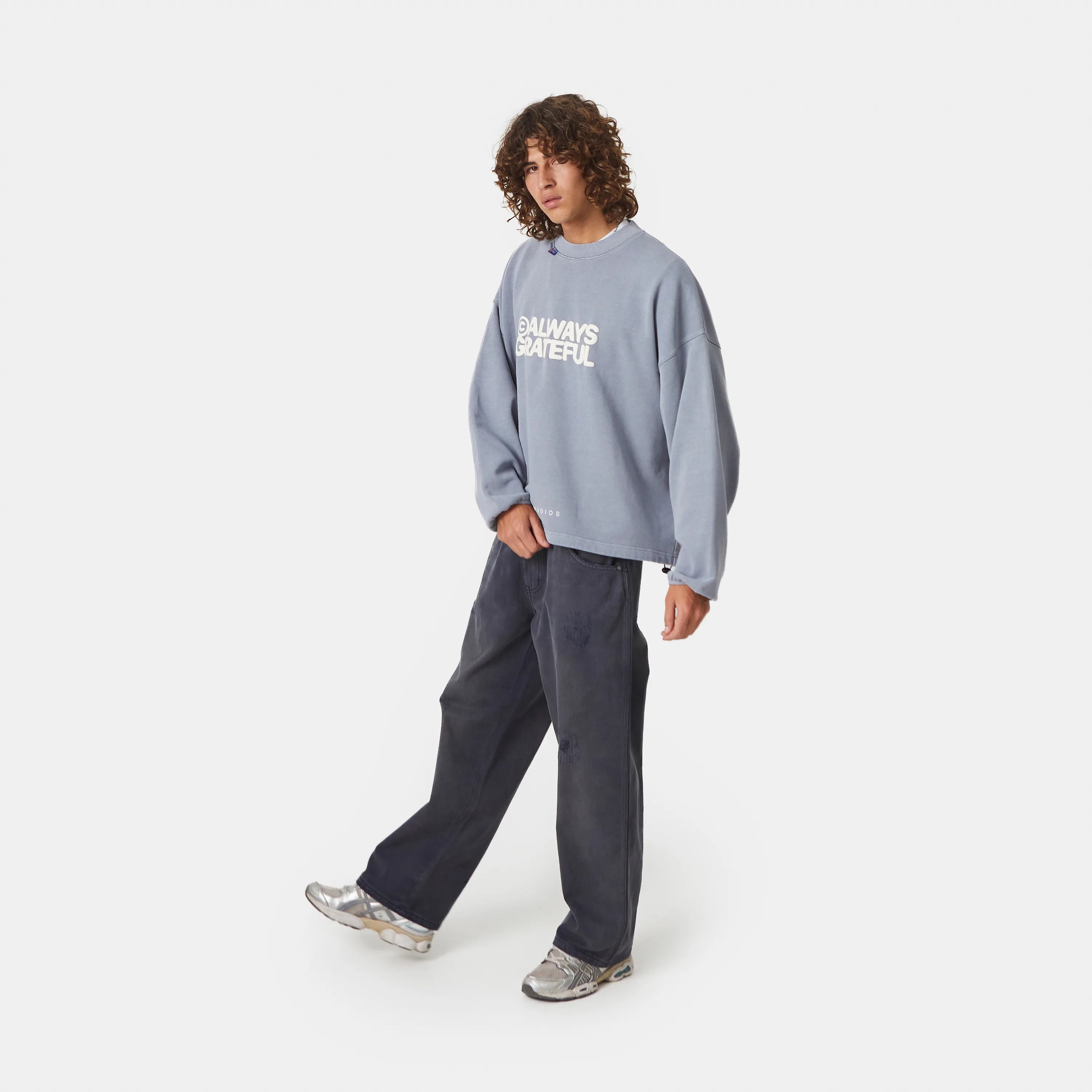 AGs Stormmist Baggy Mockneck Crewneck eme   