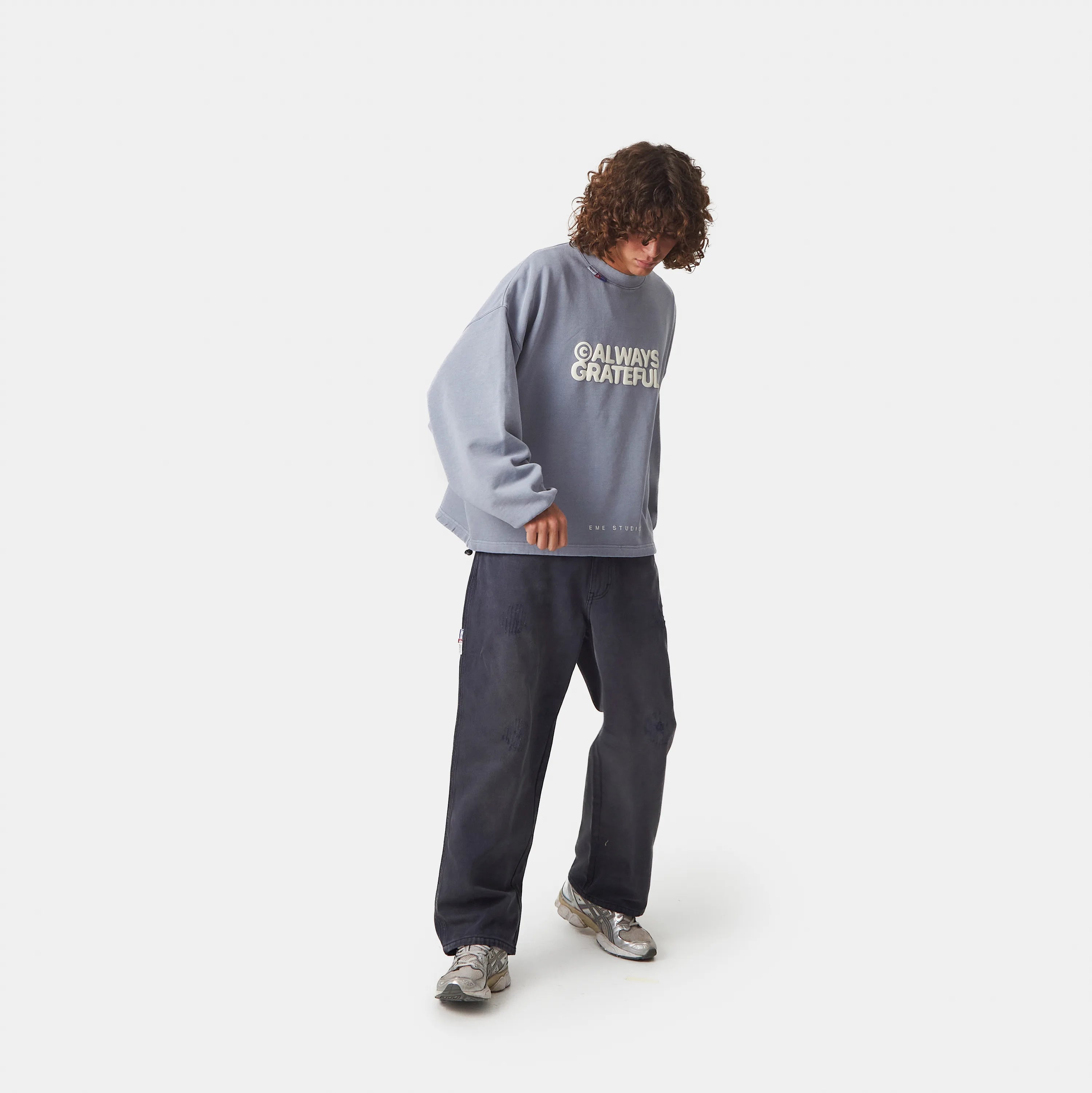 AGs Stormmist Baggy Mockneck Crewneck eme   