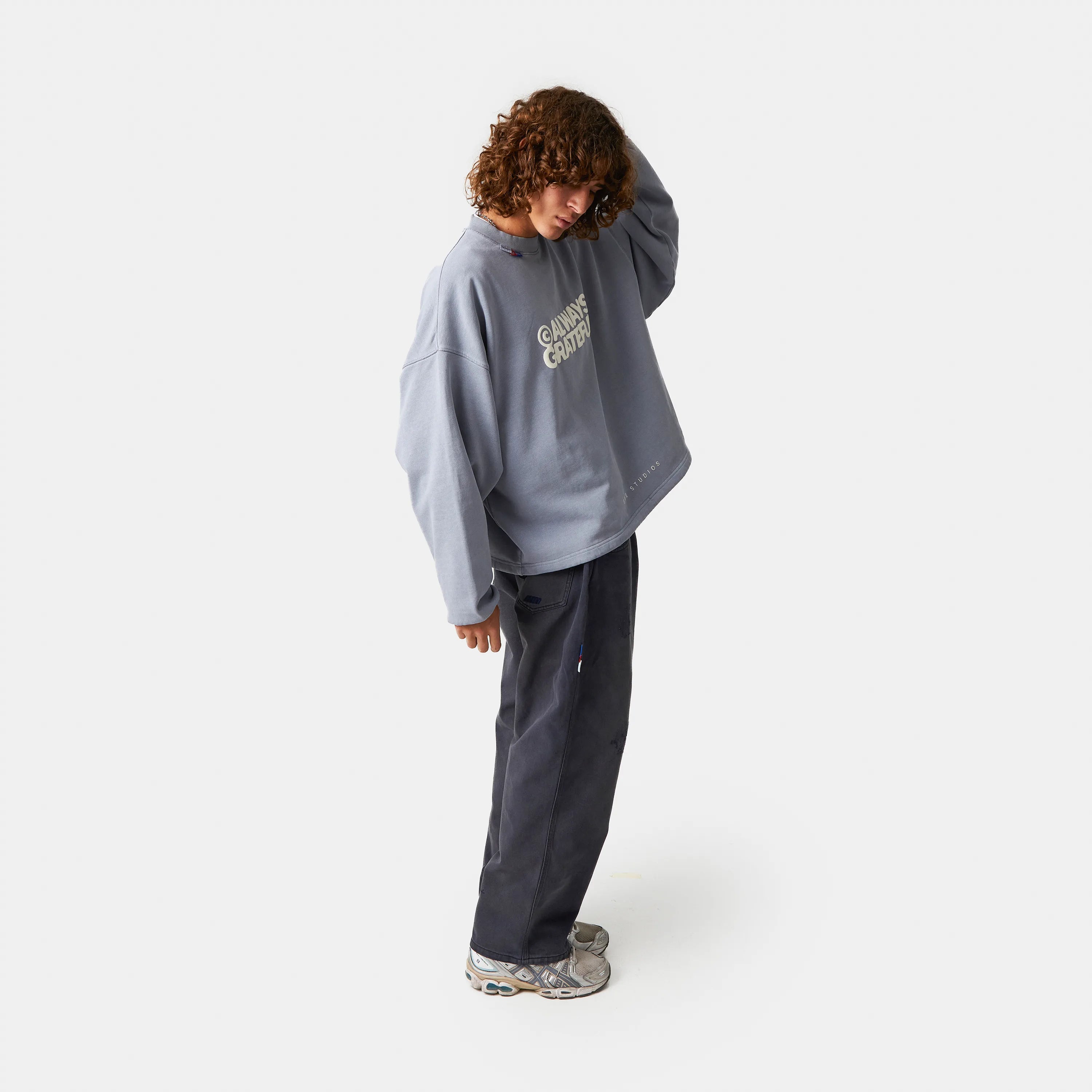 AGs Stormmist Baggy Mockneck Crewneck eme   