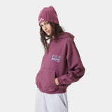 Stamp Maroon Oversized Hoodie Hoodies Eme Studios