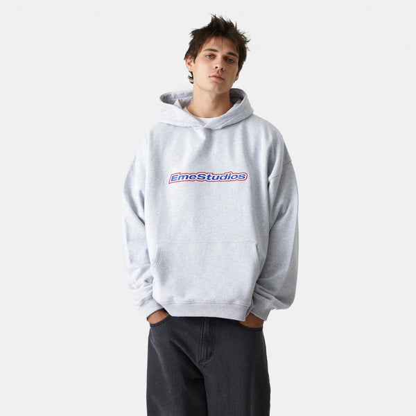 Box Heather Grey Oversized Hoodie Hoodie eme   