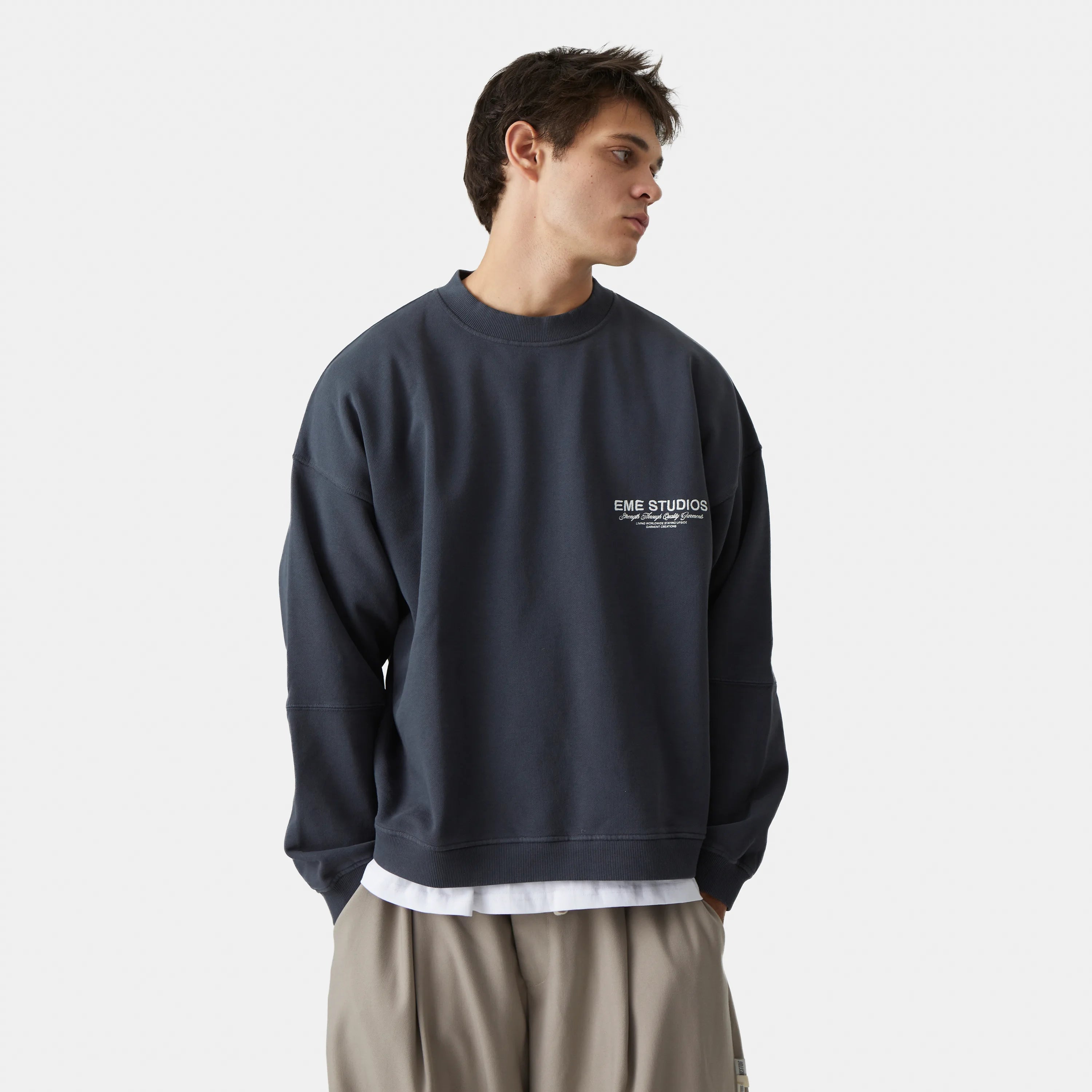 Iconic Abyss Oversized Crewneck Crewneck eme   