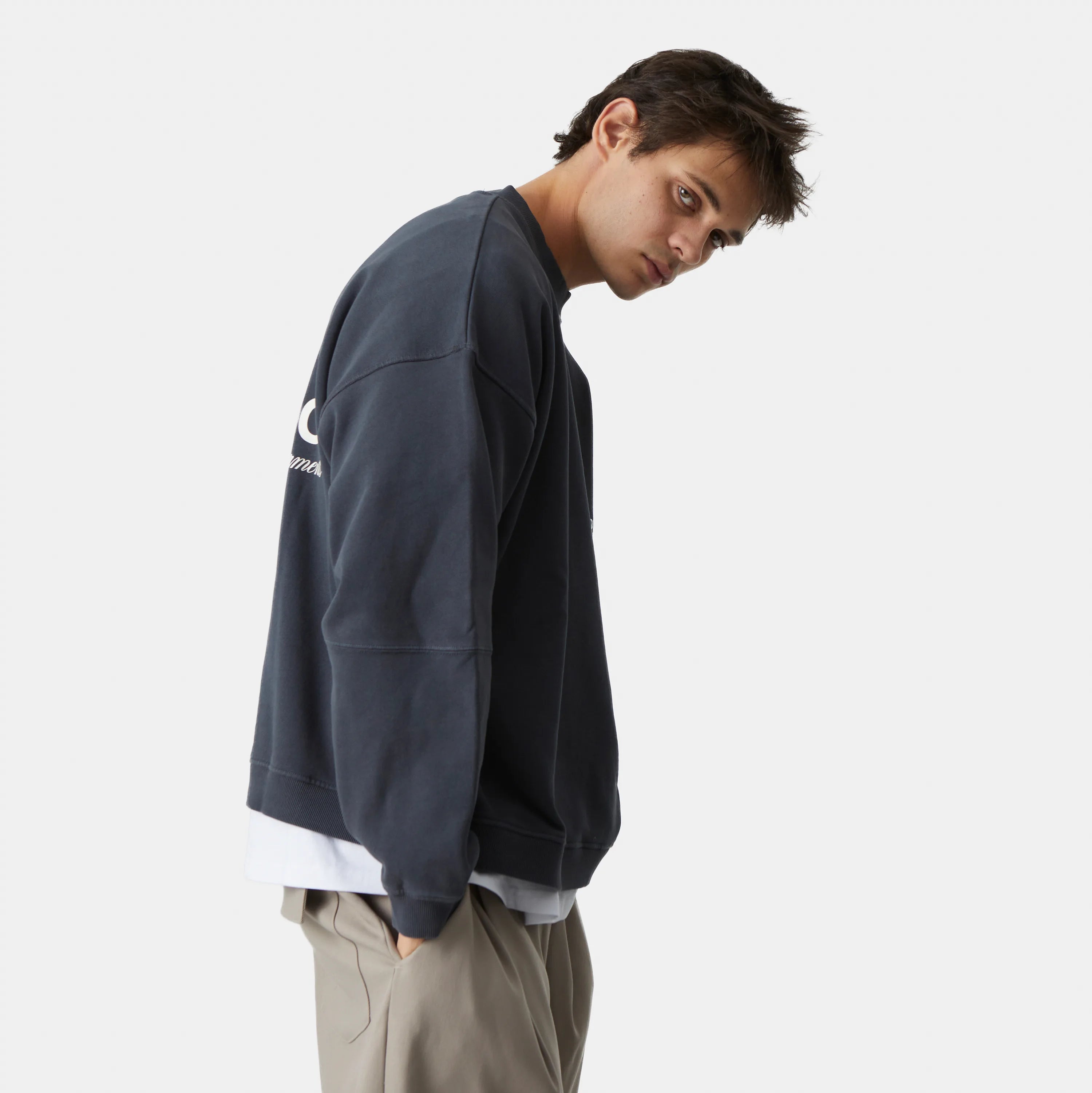 Iconic Abyss Oversized Crewneck Crewneck eme   