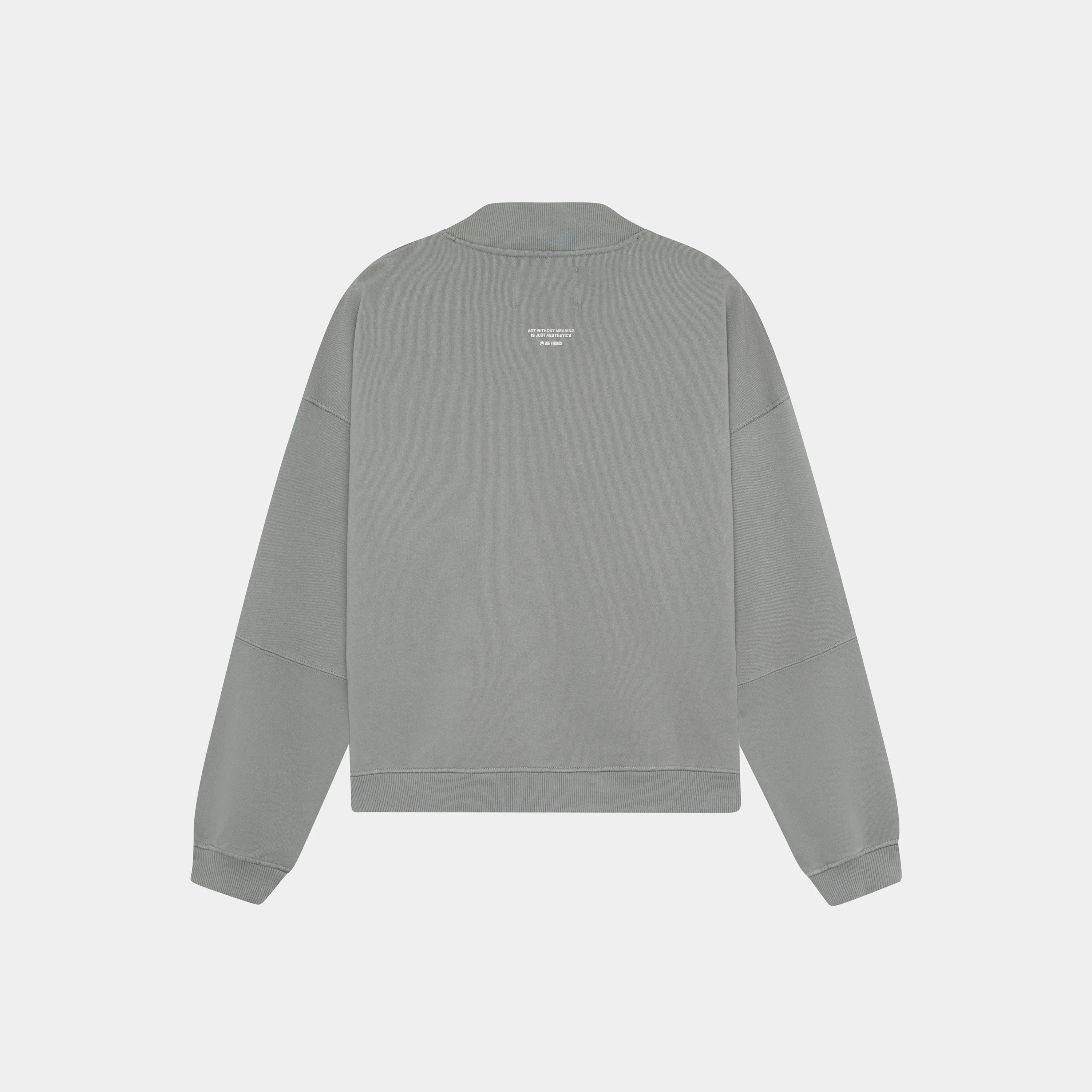 Serenity Pebble Oversized Crewneck Crewneck eme   