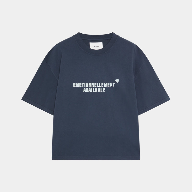 Adore Navy Oversized Tee Camiseta eme   