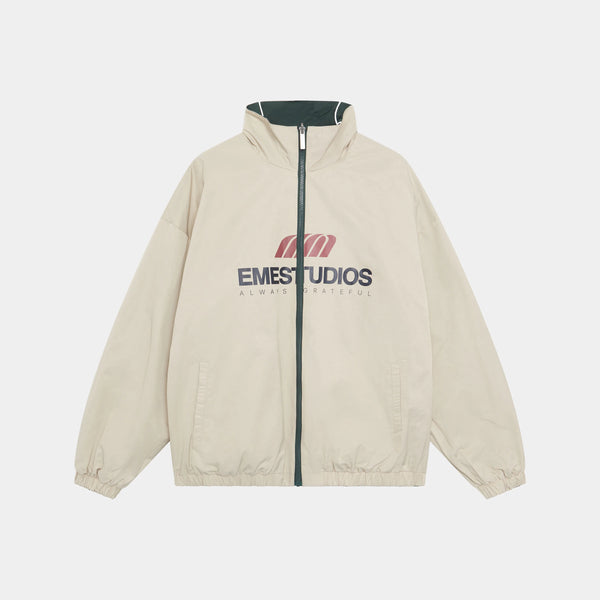 Prost Hunt Sand Reversible Zip Jacket eme   