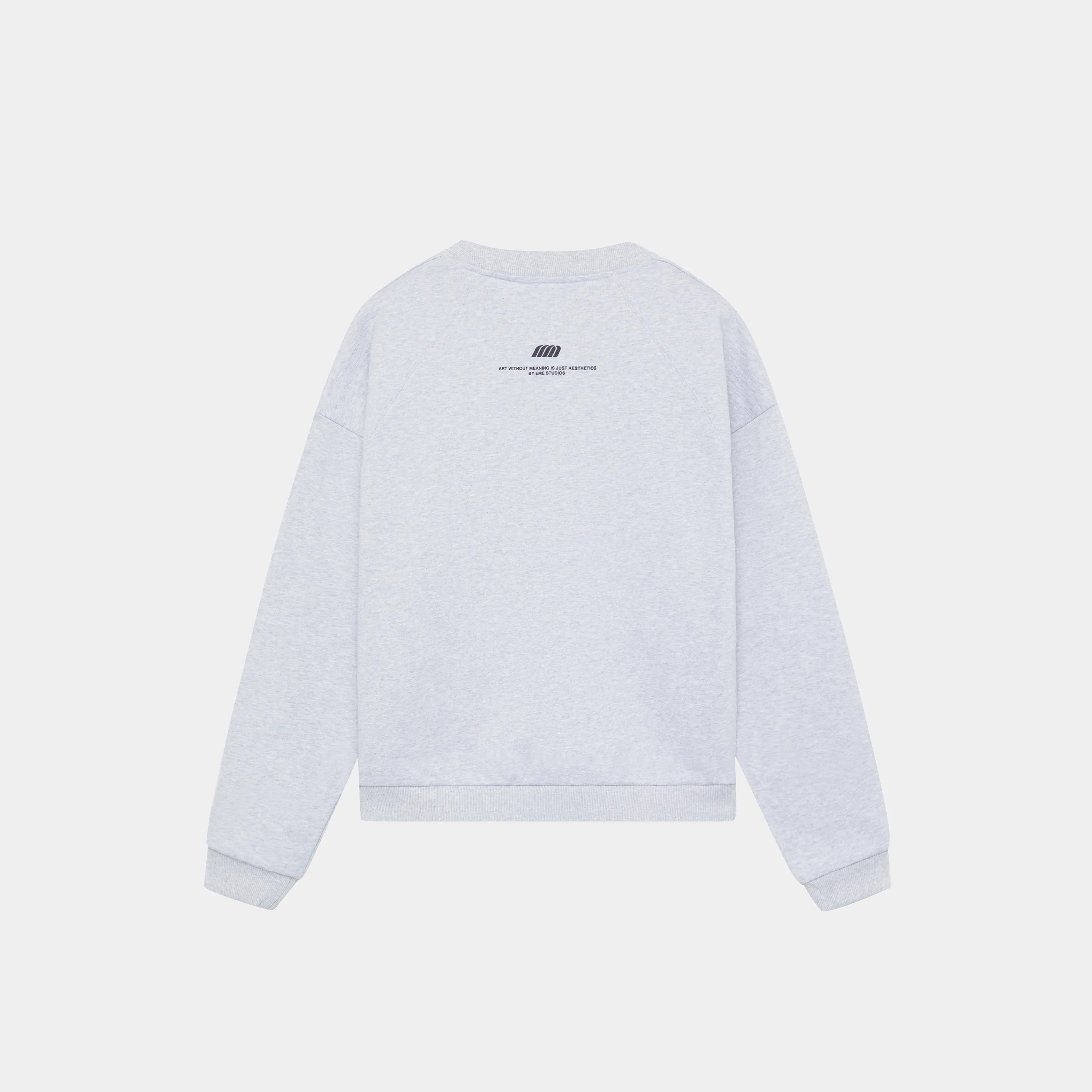 Hallmark Heather Grey Oversized Crewneck Crewneck eme