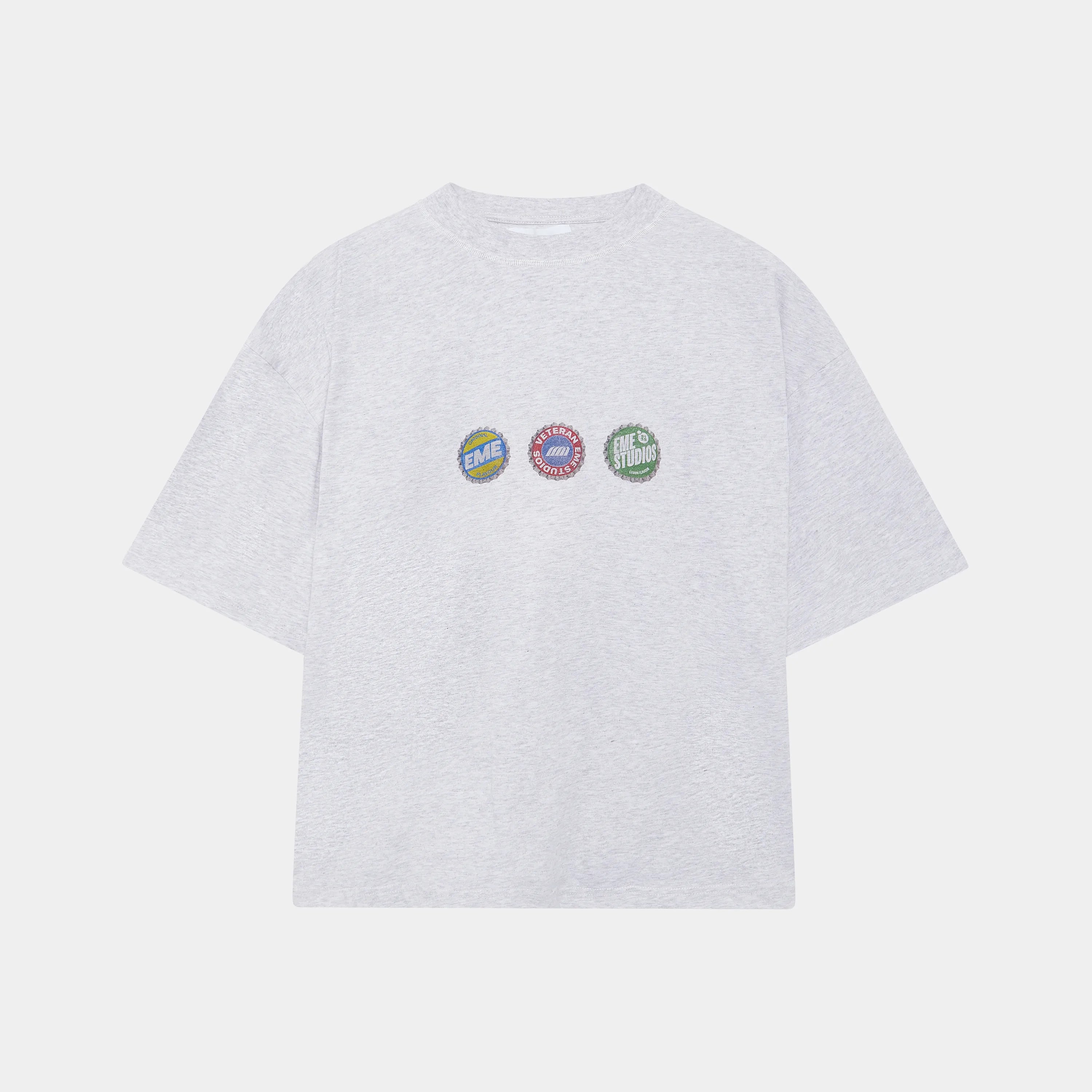 Caps Heather Grey Oversized Tee Camiseta eme   