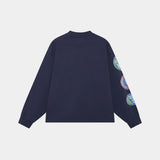 Caps Navy Long Sleeve Camiseta eme   