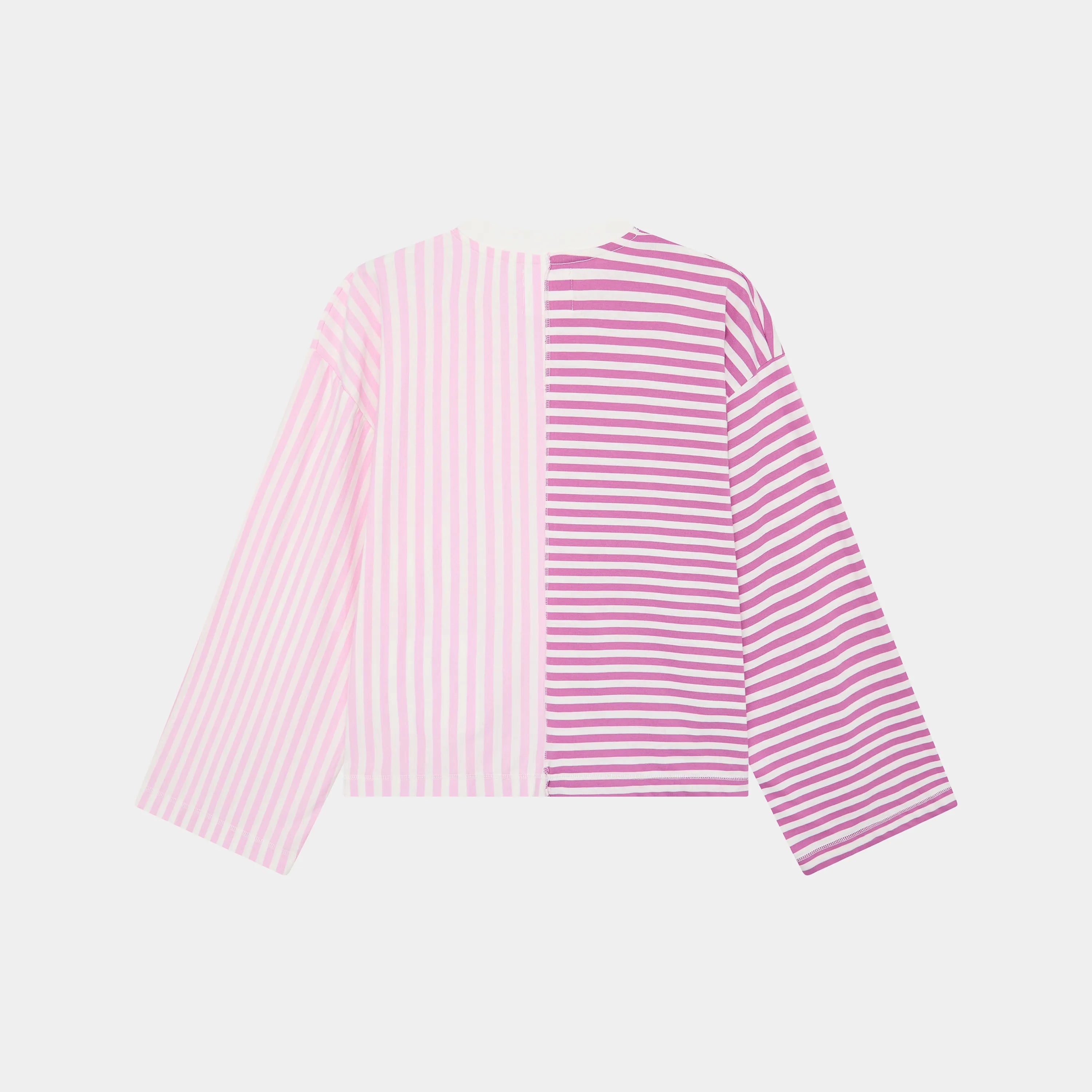 Roguish Striped Long Sleeve Fucsia Long Sleeve eme   