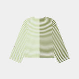 Roguish Striped Long Sleeve Green Long Sleeve eme   