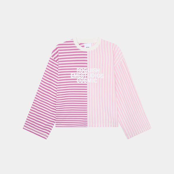 Roguish Fucsia Striped Long Sleeve Long Sleeve eme