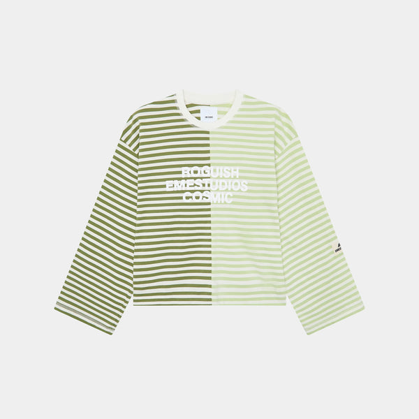 Roguish Green Striped Long Sleeve Long Sleeve eme