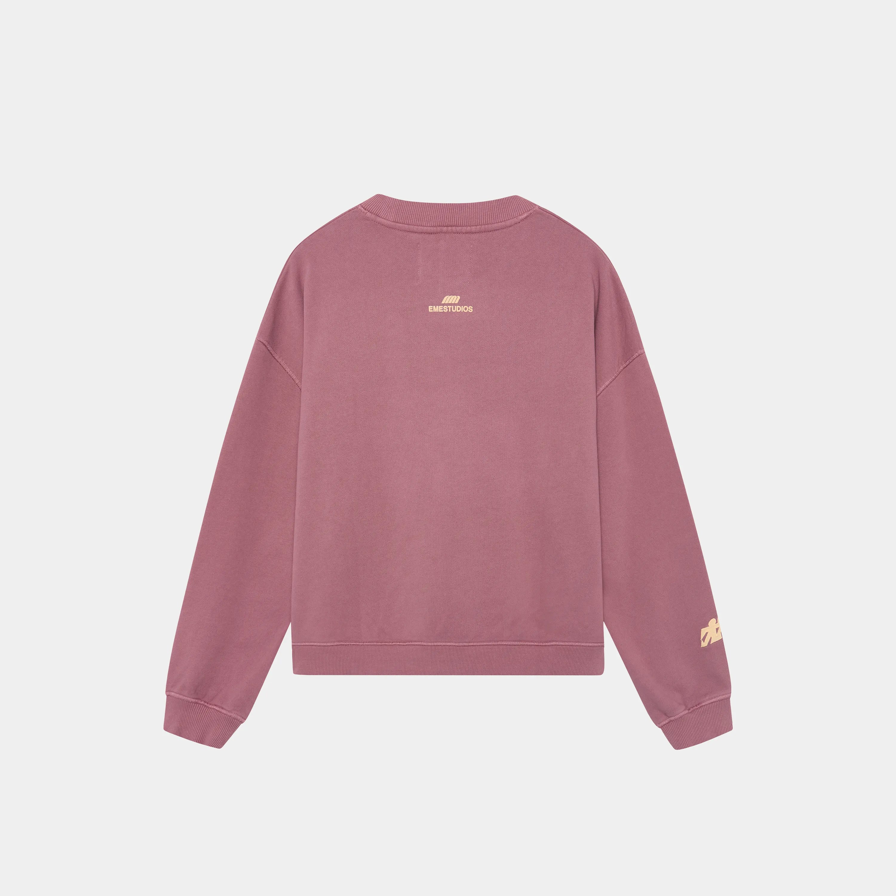 Mbuddy Taupe Oversized Crewneck Crewneck eme