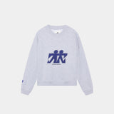 Mbuddy Grey Oversized Crewneck Crewneck eme