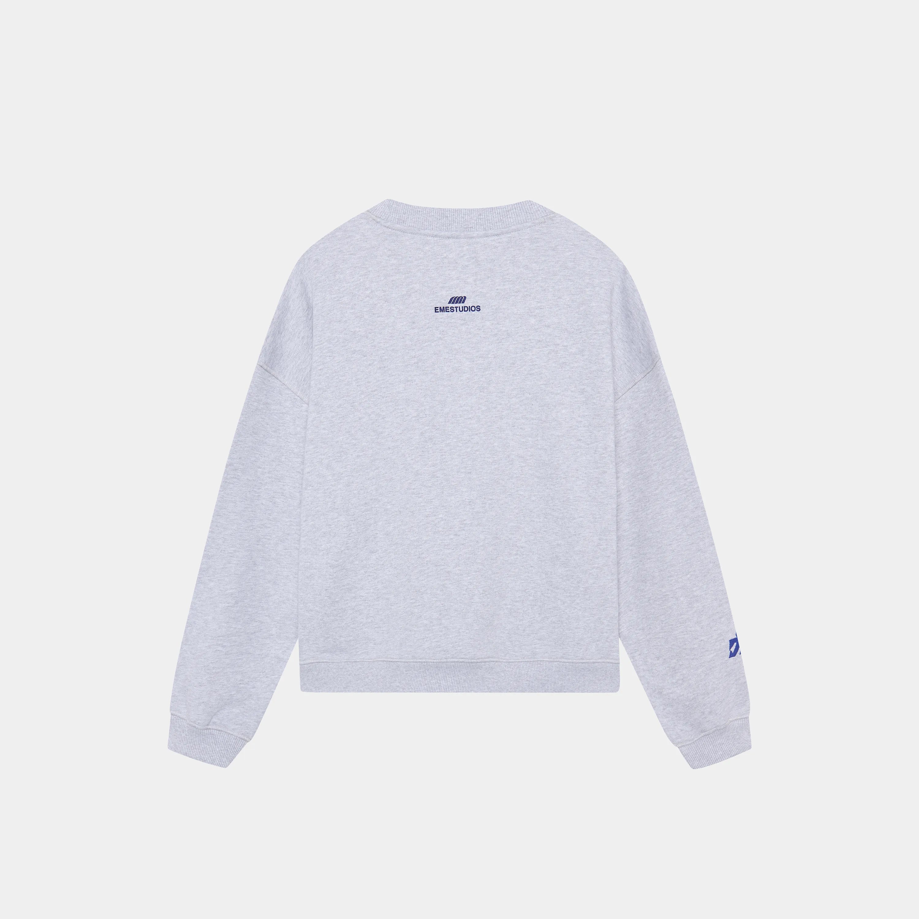 Mbuddy Grey Oversized Crewneck Crewneck eme