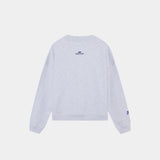 Mbuddy Grey Oversized Crewneck Crewneck eme