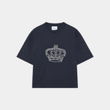 Crown Navy Oversized Tee Camiseta eme