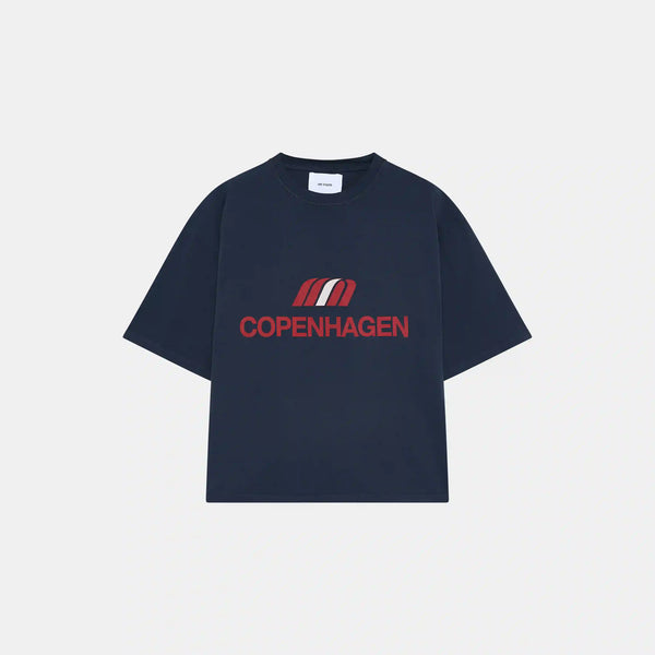 Flag CPH Navy Cropped Tee Camiseta eme