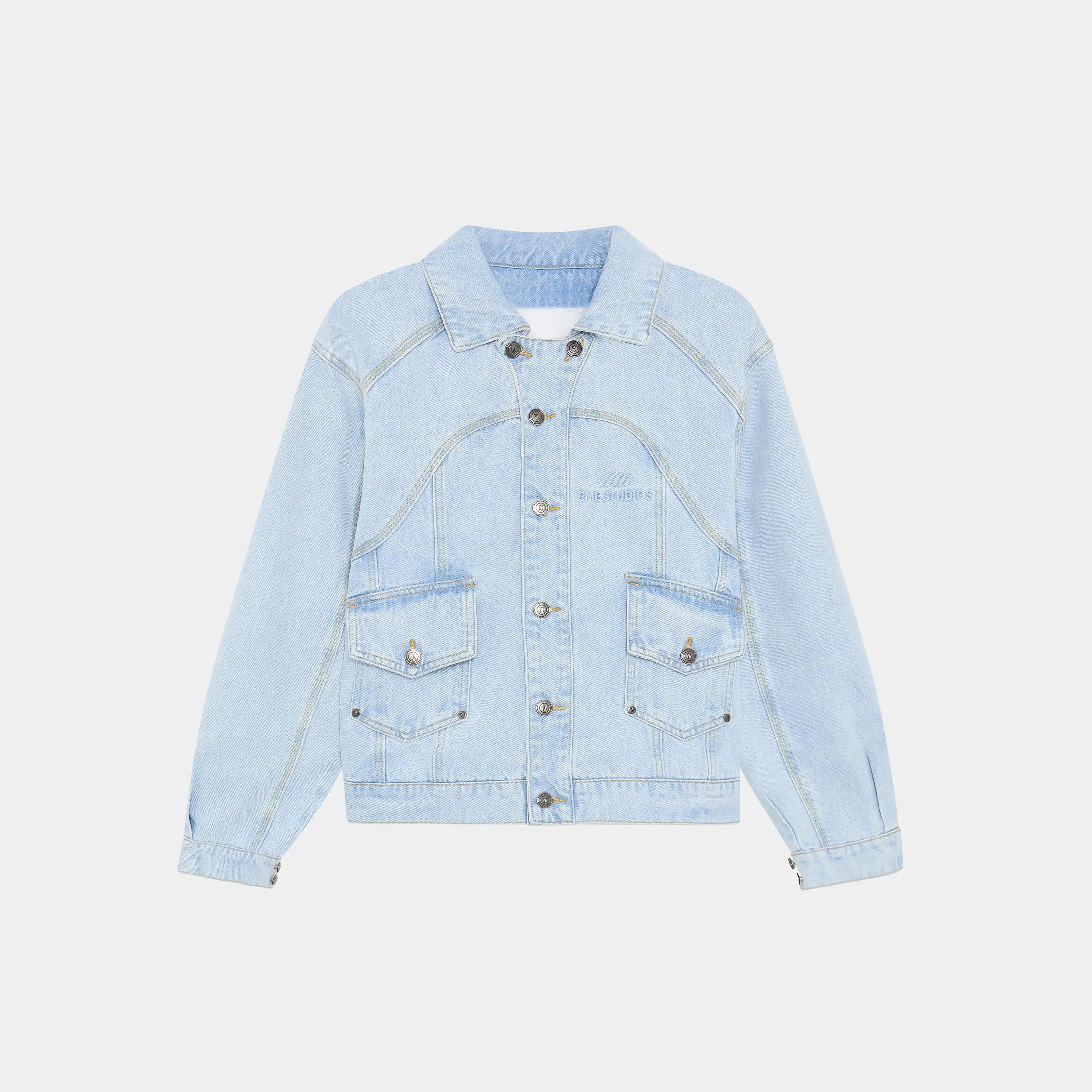 Eddy Pale Denim Boxy Jacket Jacket eme