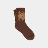 Italic Brown Sock Calcetines eme