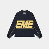 Crossline Navy Long Sleeve T-shirts eme
