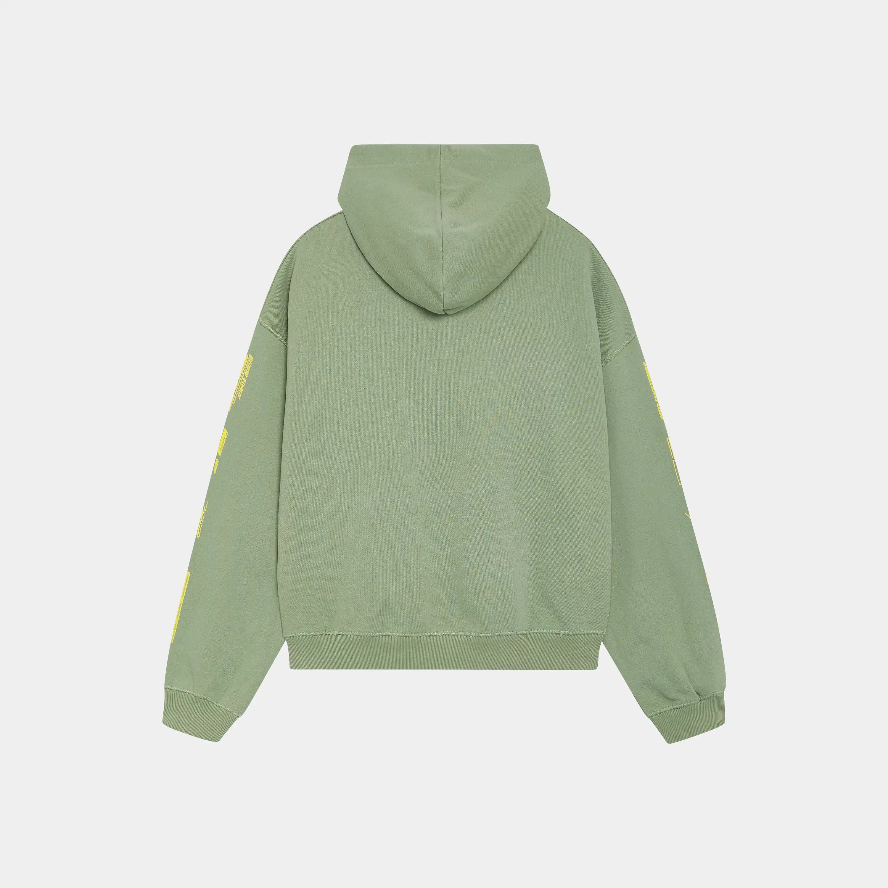 Four Hit Green Oversized Hoodie Hoodies Eme Studios