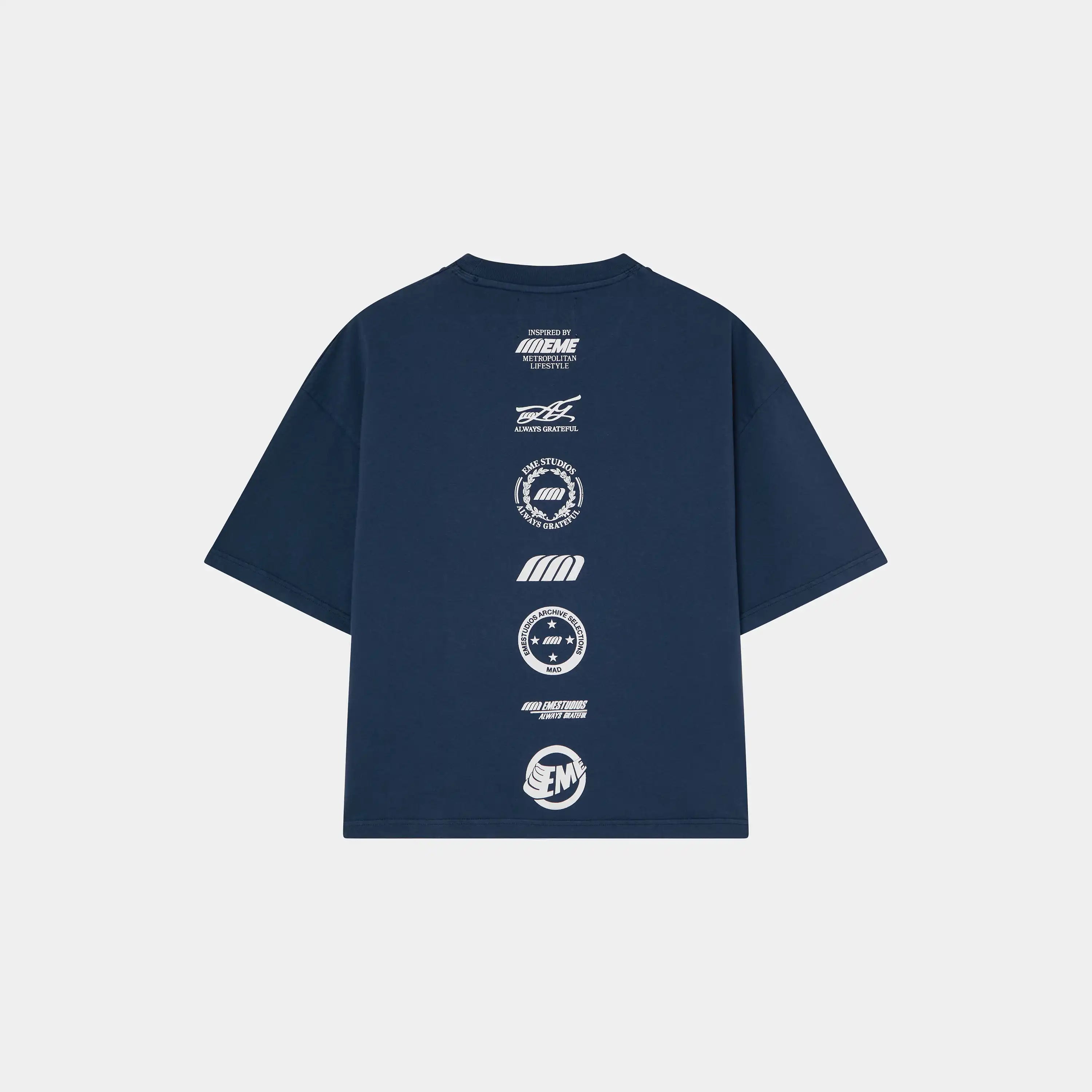 4 Star Navy Oversized Tee T-shirts Eme Studios