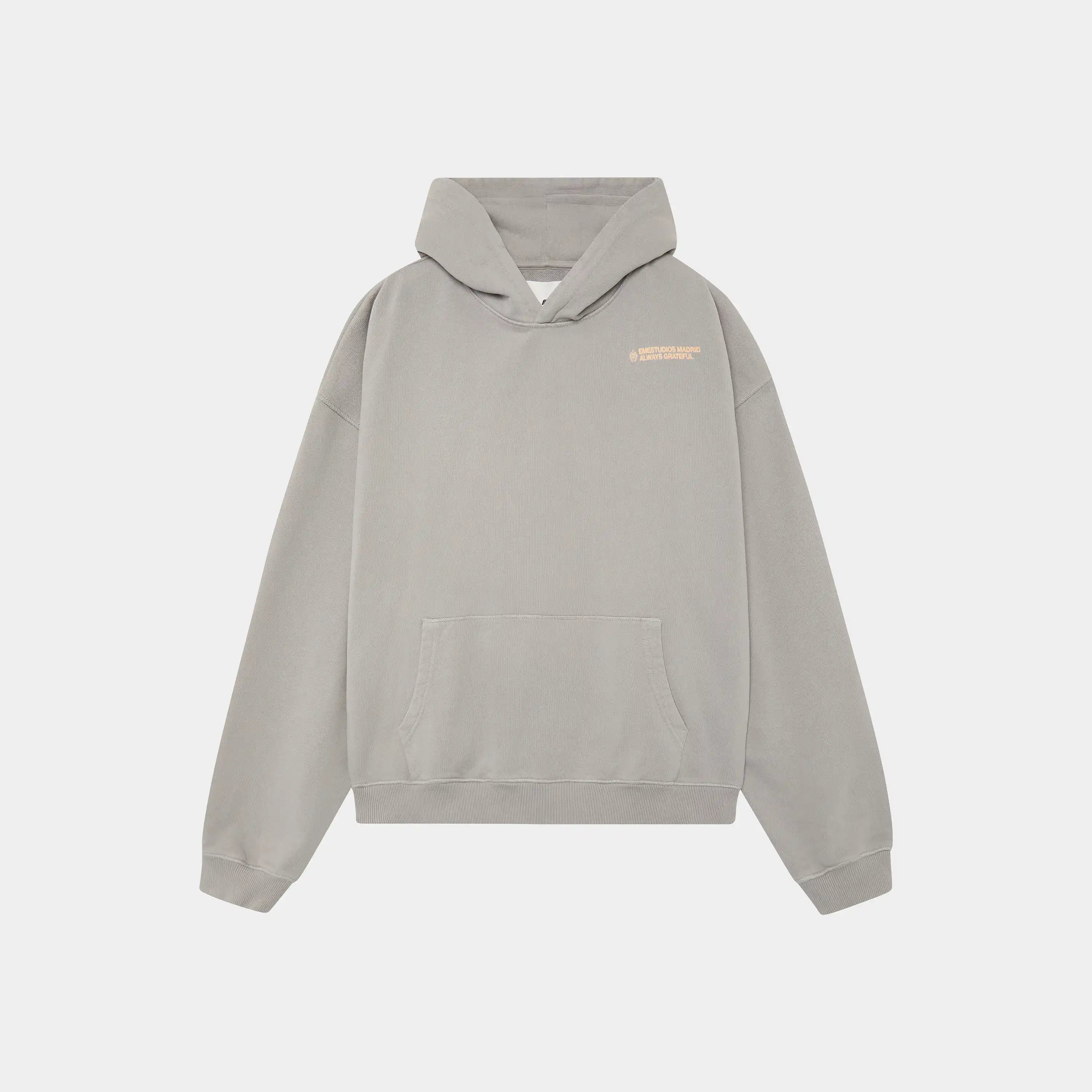 West Heather Grey Oversized Hoodie Hoodies Eme Studios