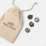 Daisy White & Navy Mary Jane Footwear Eme Studios