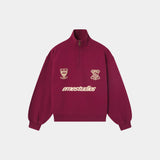 Peak Burgundy Half Zip Sweatshirts Eme Studios