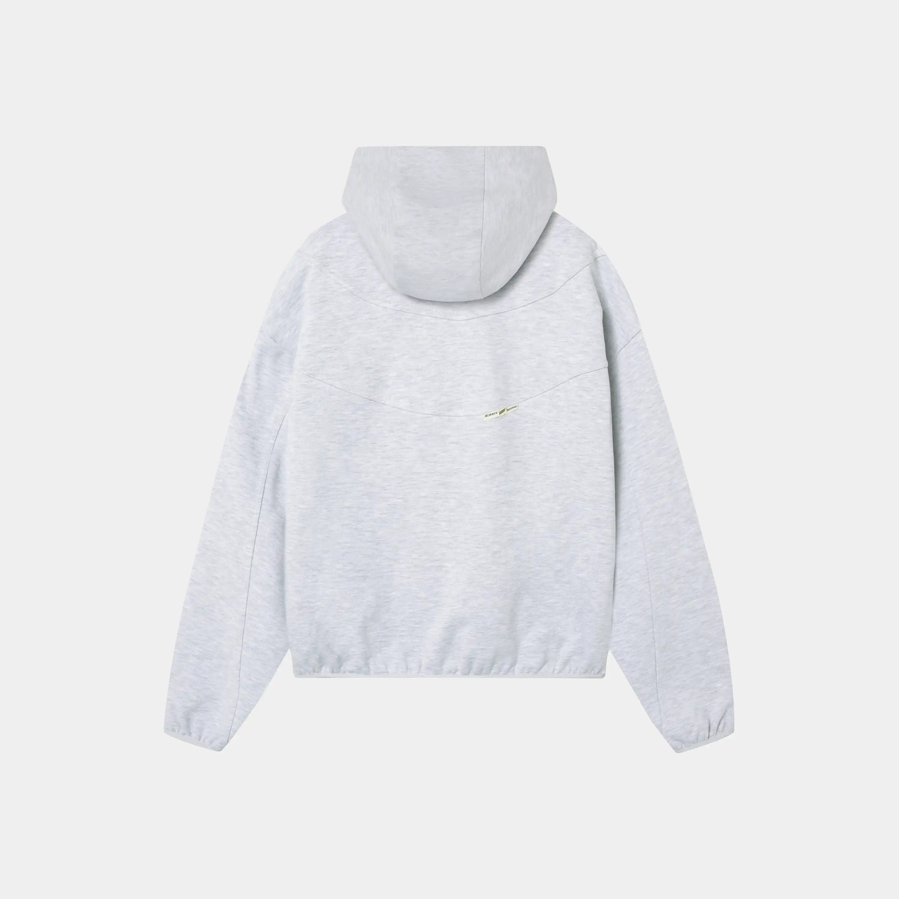 Alfa Heather Grey Oversized Hoodie Hoodies Eme Studios