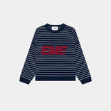 Pinstripe Night Sky Knit Sweater Knitwear Eme Studios