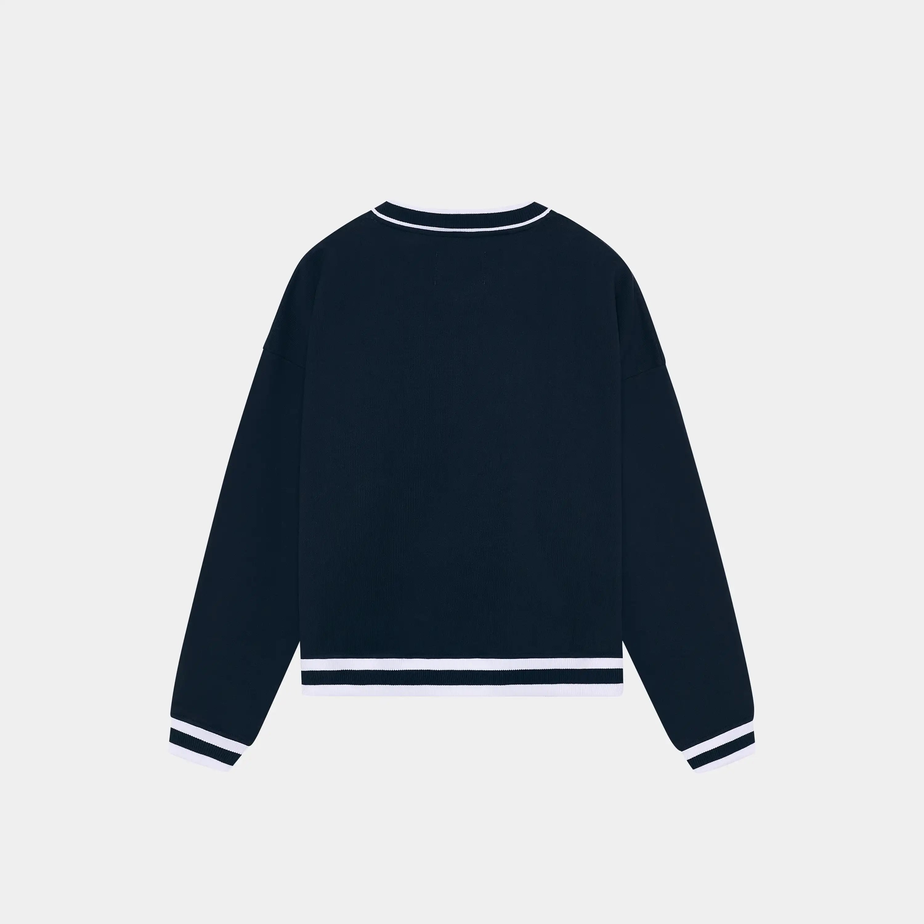 Academy Navy Oversized Crewneck Sweatshirts Eme Studios