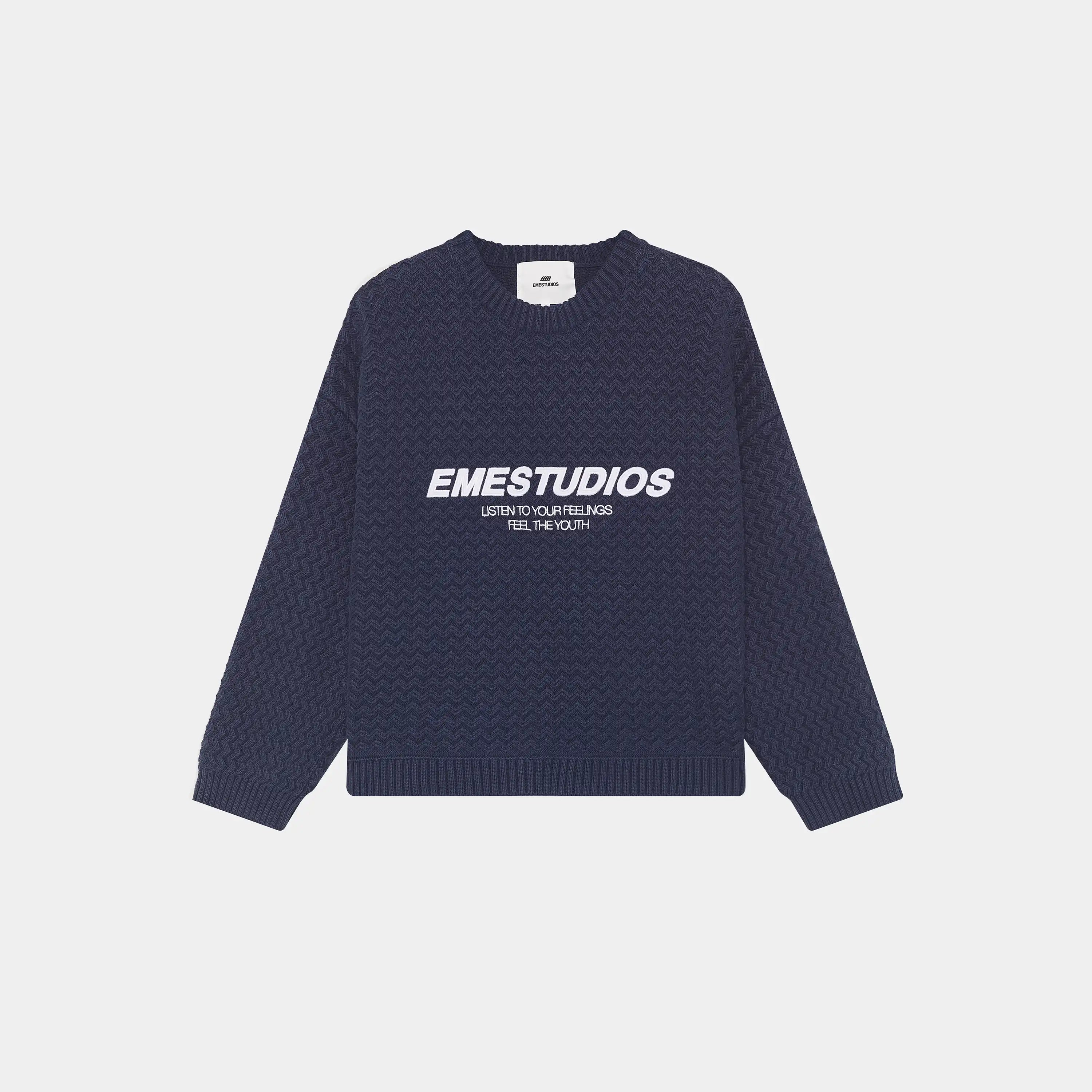 Thesis Navy Knit Sweater
