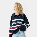 Bachatas Navy Polo Sweatshirts Eme Studios