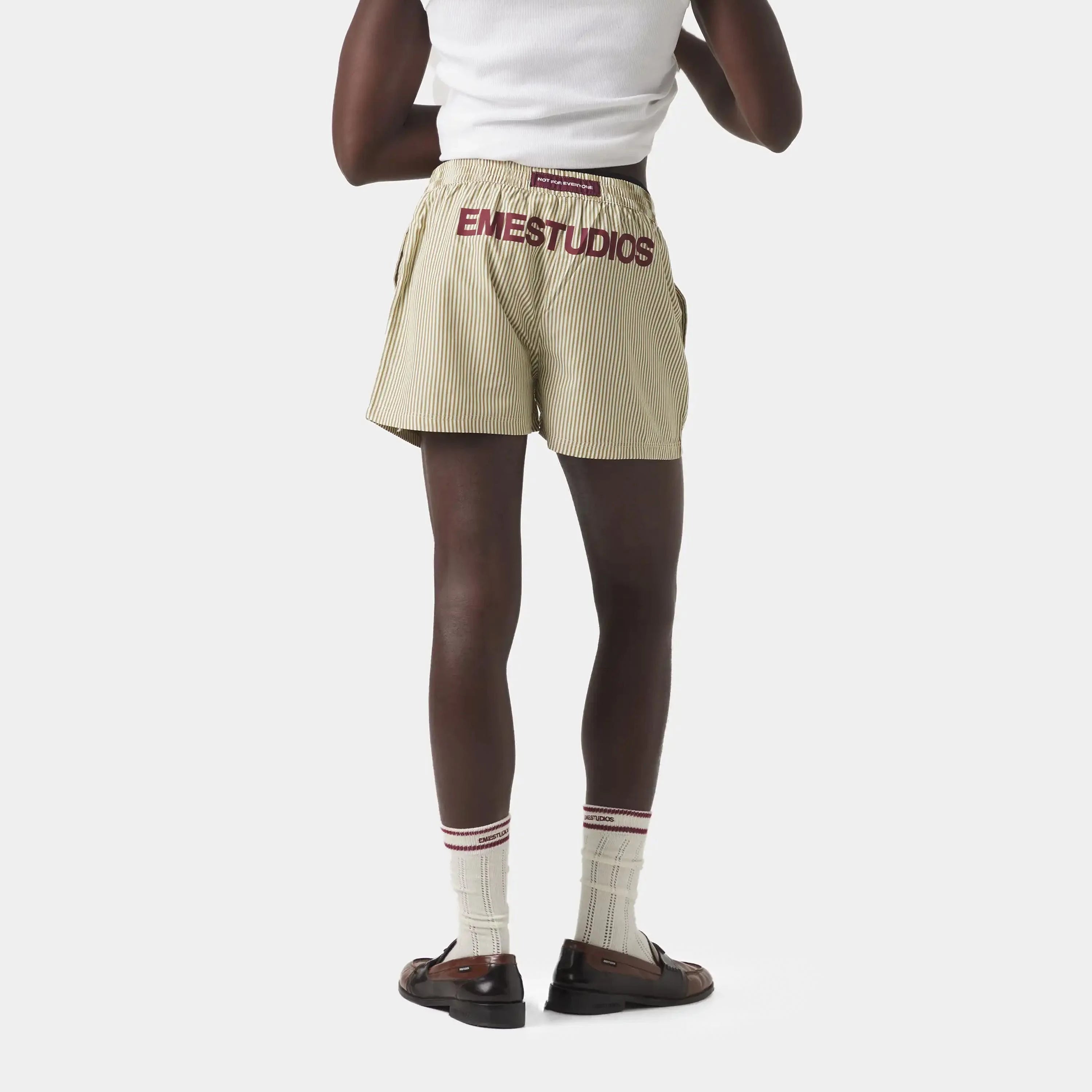 Lucky Striped Boxer Burgundy Underwear Eme Studios