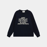 Line Up Navy Oversized Knit Knit eme