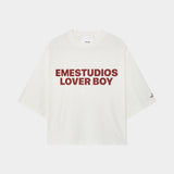 Lover Boy Pearl Cropped Boxy Tee Camiseta eme   